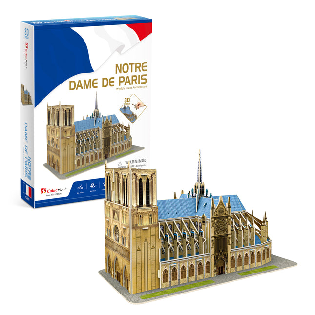 Puzzle 3d. Norte dame de París c