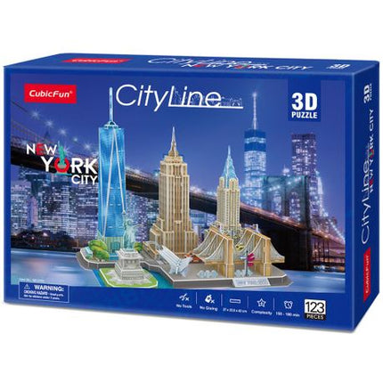Puzzle 3d. City line new York City