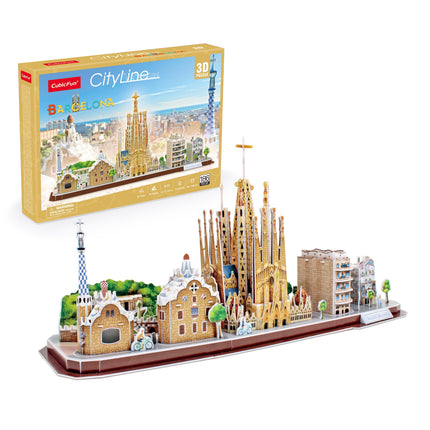 PUZZLE 3D. CITY LINE BARCELONA