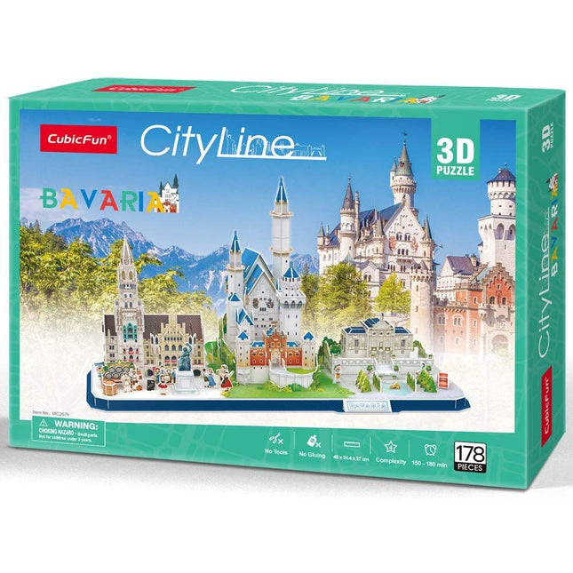 Puzzle 3d. City line bávara