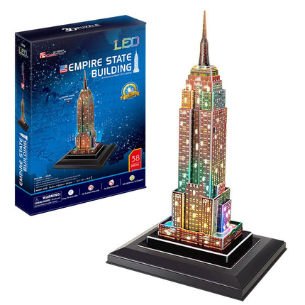 PUZZLE 3D. EMPIRE STATE BUILDING LIGH 38PCS