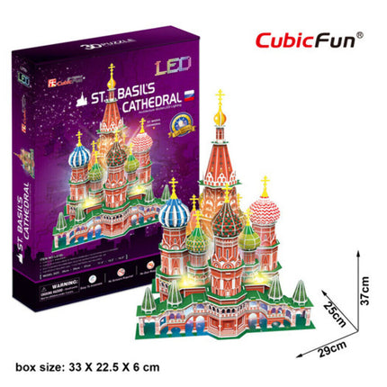 PUZZLE 3D. ST.BASIL'S CATHEDRAL LED