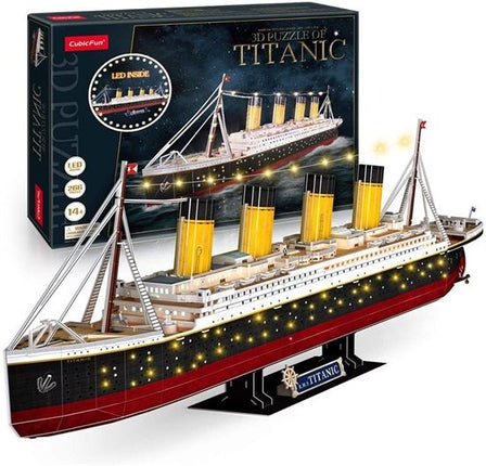 Puzzle 3d. Titanic res LED