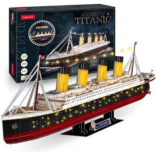 Puzzle 3d. Titanic res LED
