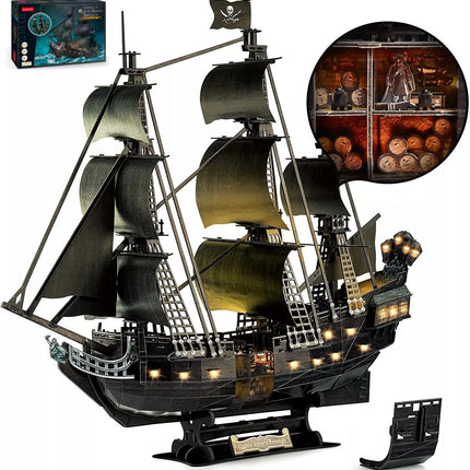 PUZZLE 3D. QUEEN ANNE'S REVENGE LED