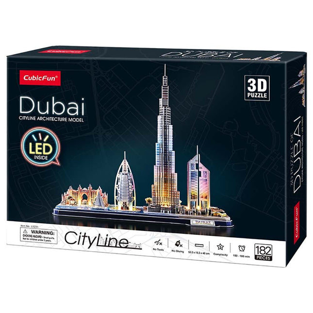 PUZZLE 3D. CITY LINE DUBAI LED