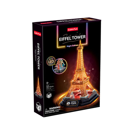 PUZZLE 3D. EIFFEL TOWER NIGHT EDITION