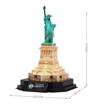 PUZZLE 3D. STATUE OF LIBERTY NIGHT EDITION