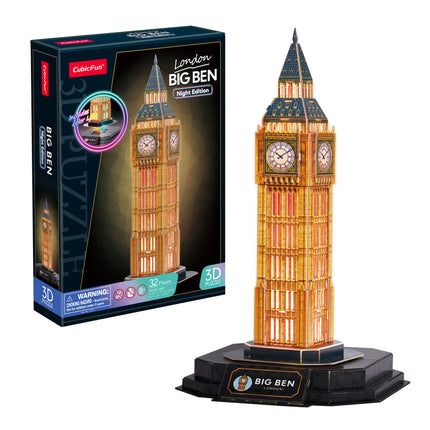 PUZZLE 3D. BIG BEN NIGHT EDITION
