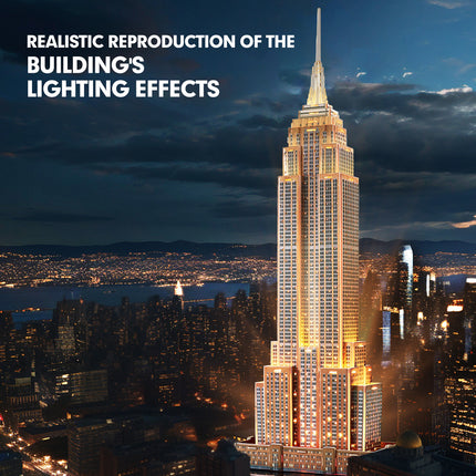 PUZZLE 3D. EMPIRE STATE BUILDING NIGHT