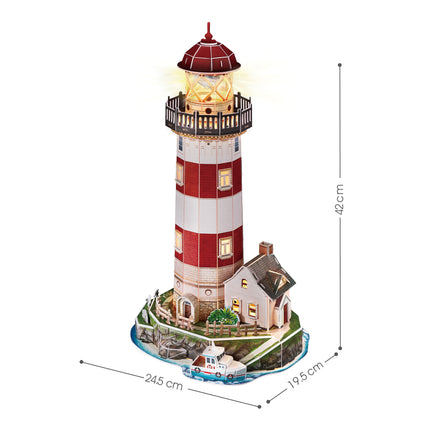 PUZZLE 3D. LIGHTHOUSE NIGHT EDITION