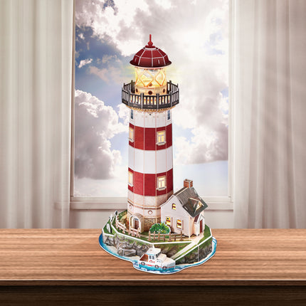 PUZZLE 3D. LIGHTHOUSE NIGHT EDITION