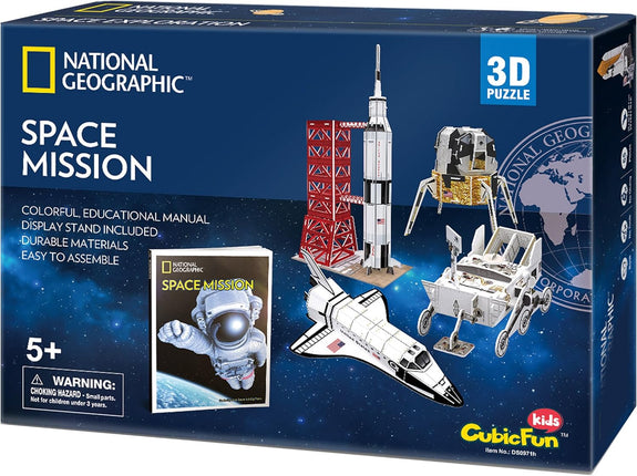 Puzzle 3d. Space mission nata geo