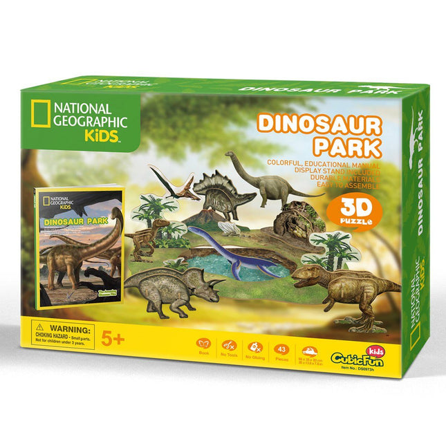 Puzzle 3d. Dinosaurio Park nata geo