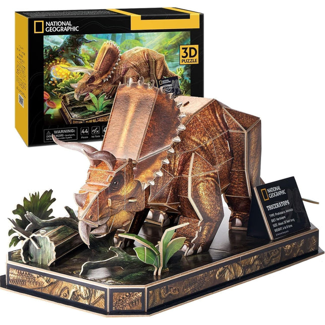 Puzzle 3D. Triceratops Nat Geo