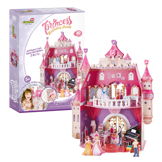 PUZZLE 3D. PRINCESS BIRTHDAY (DOLL HOUSE)