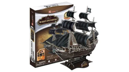 PUZZLE 3D. THE QUEEN ANNE S REVENGE (BLACK)