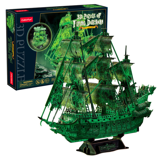 PUZZLE 3D. FLYING DUTCHMAN GLOW IN THE DARK