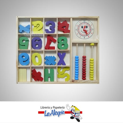 JUEGO DIDACTICO. ABACO NUMERO+RELOJ