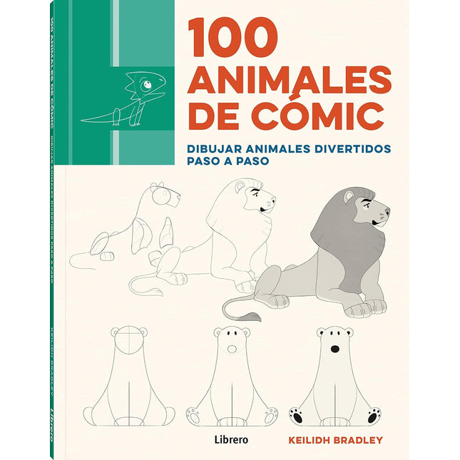 100 animales de comic: dibujos realistas paso a paso