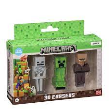 MINECRAFT. ERASERS SET 3