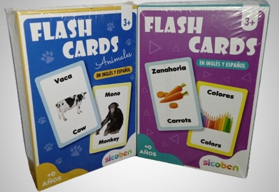 Flash card. Surtidos (inglés/español)