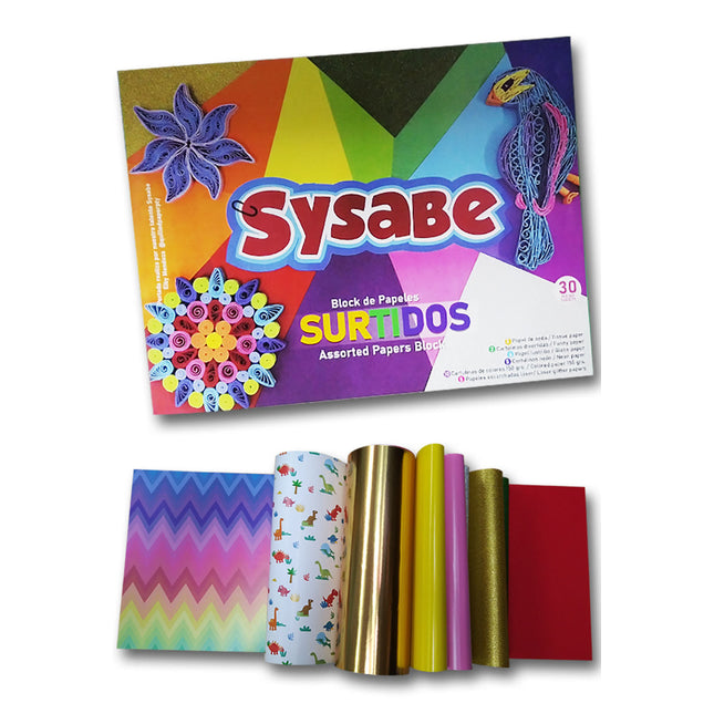 Bloc. Papel surtido (32 hoj) 32x25cm