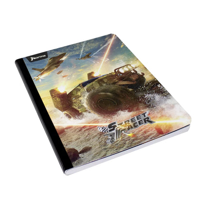 Libreta. Street racer cuadriculado 100h
