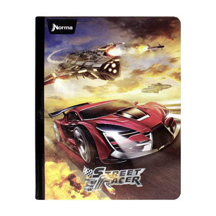 Libreta. Street racer cuadriculado 100h