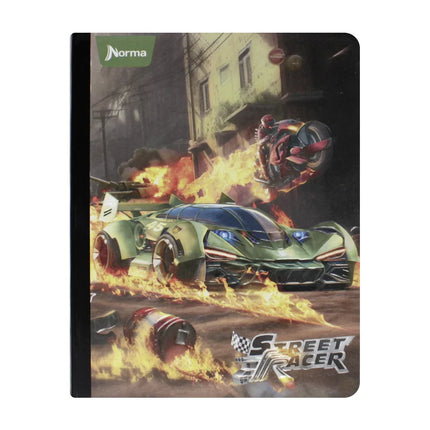 Libreta. Street racer cuadriculado 100h