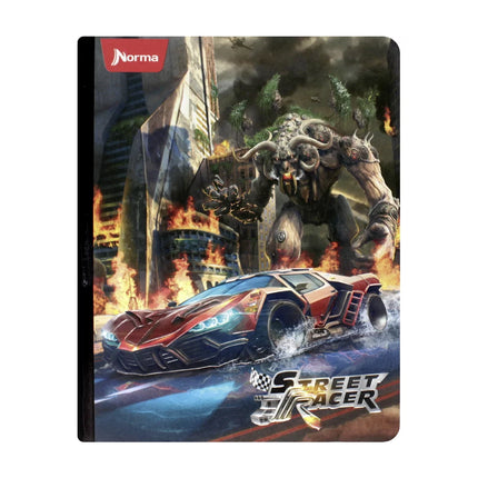 Libreta. Street racer cuadriculado 100h