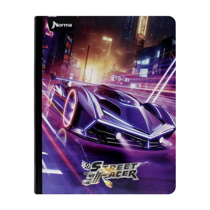 Libreta. Street racer cuadriculado 100h