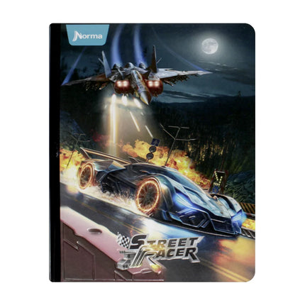 Libreta. Street racer cuadriculado 100h