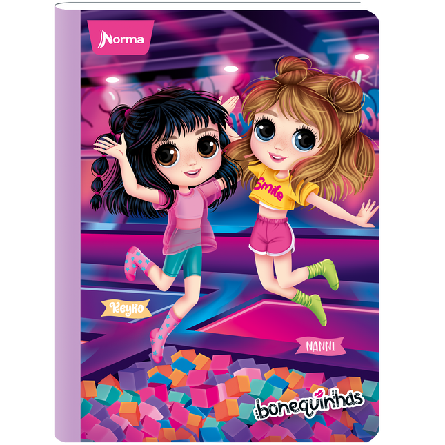 Libreta. Bonequinhas 100h cadriculado