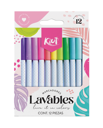 Marcador. Kiut Lavable  (12Unid)