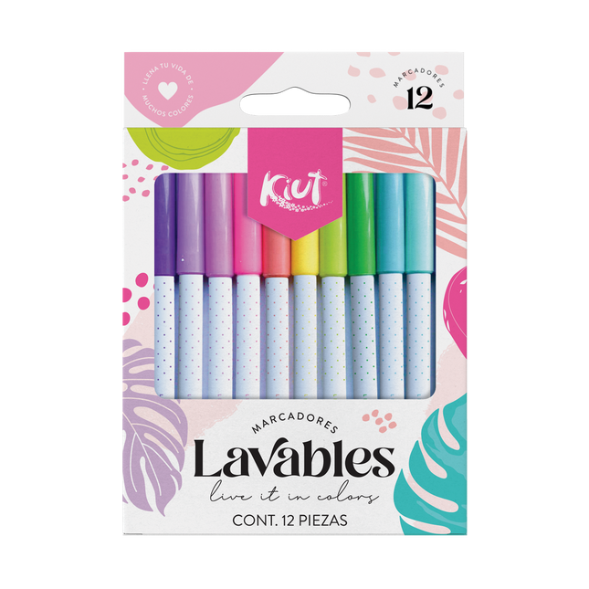 Marcador. Kiut Lavable  (12Unid)