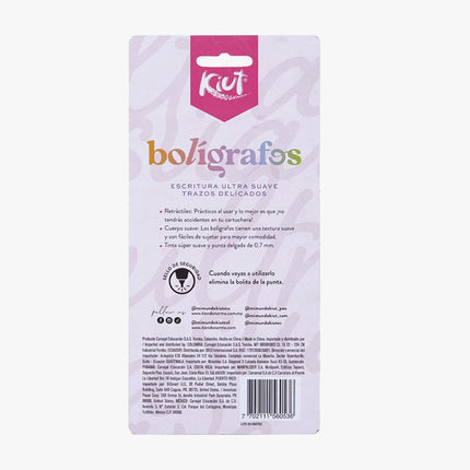 BOLIGRAFO. KIUT NEGRO (3UNID)