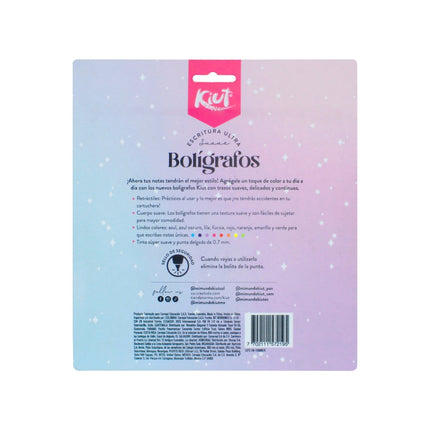 BOLIGRAFO. KIUT SET/COLORES (8UNID)