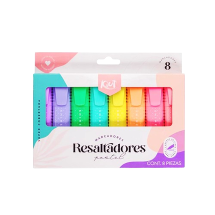 RESALTADOR. KIUT PASTEL (8UNID)