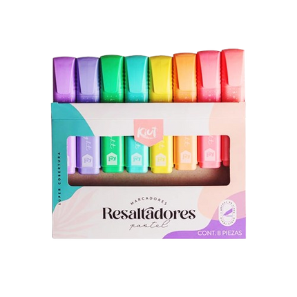 RESALTADOR. KIUT PASTEL (8UNID)