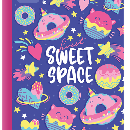 Libreta. Cosida 100h med cuadricul. C/stiker