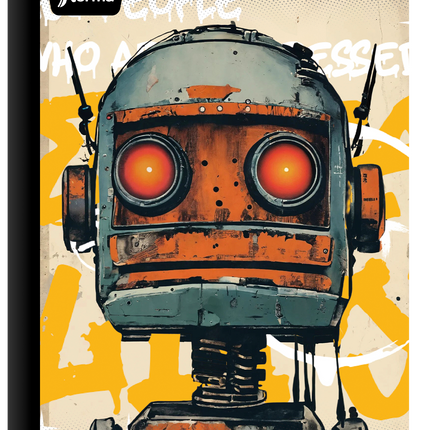 Libreta. Cosida 100h med linea c/stikers masc