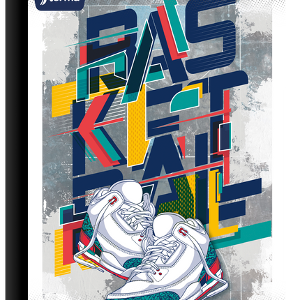 Libreta. Cosida 100h med linea c/stikers masc