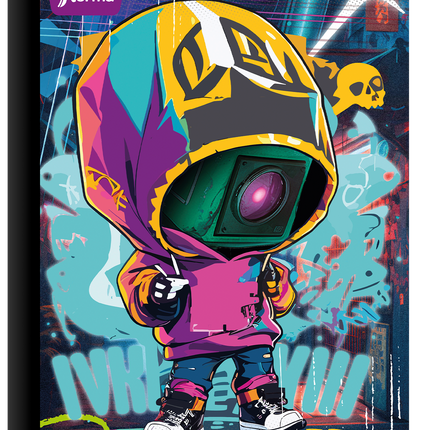 Libreta. Cosida 100h med linea c/stikers masc