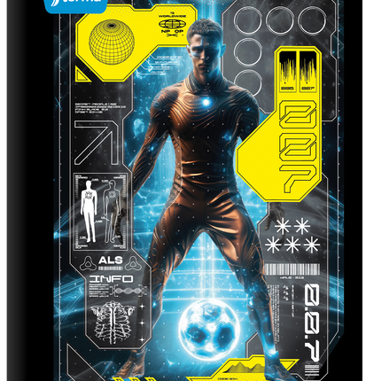 Libreta. Cosida 100h med linea c/stikers masc