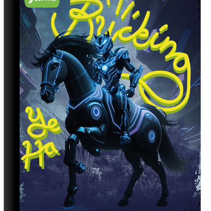 Libreta. Cosida 100h med linea c/stikers masc