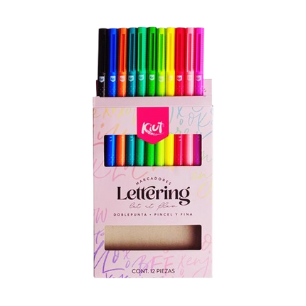 Marcador. Kiut Punta Pincel (12Unid)