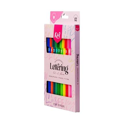 Marcador. Kiut Punta Pincel (12Unid)