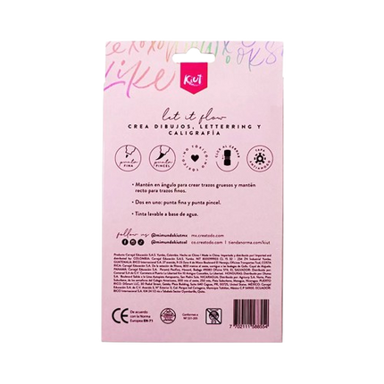 Marcador. Kiut Punta Pincel (12Unid)