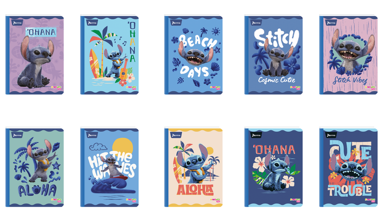 LIBRETA. STITCH CUADRICULADO 100H